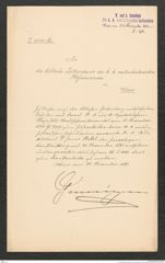 k.k. naturhistorisches Hofmuseum, Intendanzakten 1885-1896 (Hauer), Aktenzahl Z.576/1893, Seite 1
